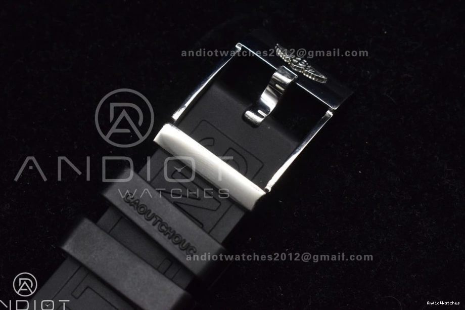 Automatic 467 Versatile Rubber Superocean TF A Edition Black Bezel On Black Best 44 1:1 Dial Strap Black 0829